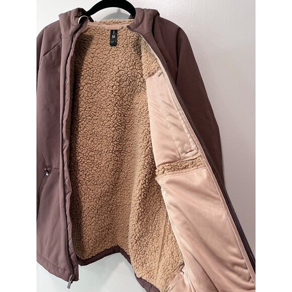 All In‎ Motion Womens Brown Plush Softshell Jacket With Hood M - Picture 9 of 14